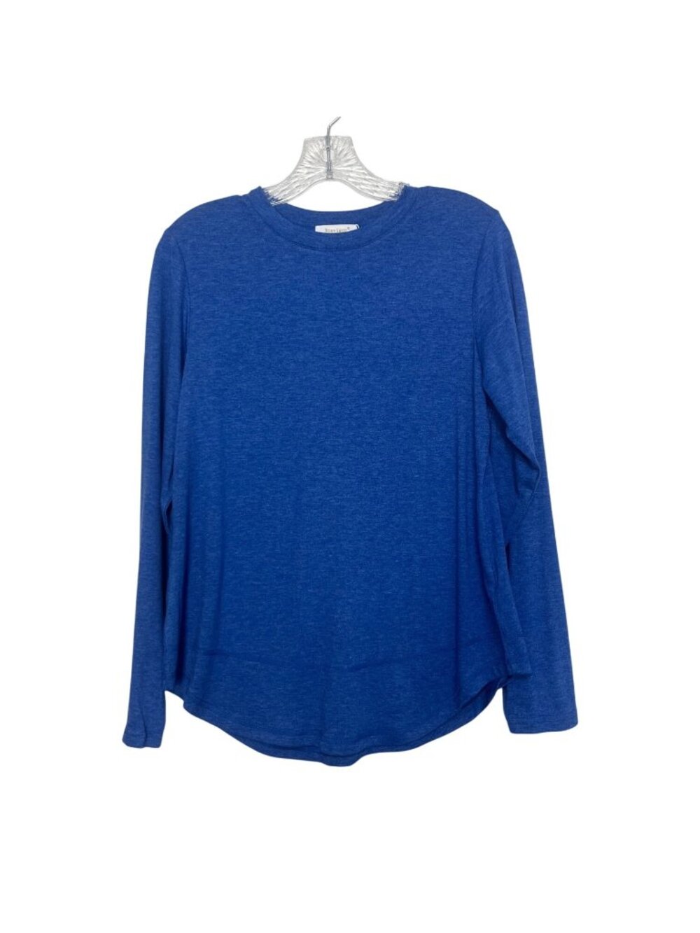 Rosvigor Long Sleeve Crew Neck Shirt Small Blue New Casual